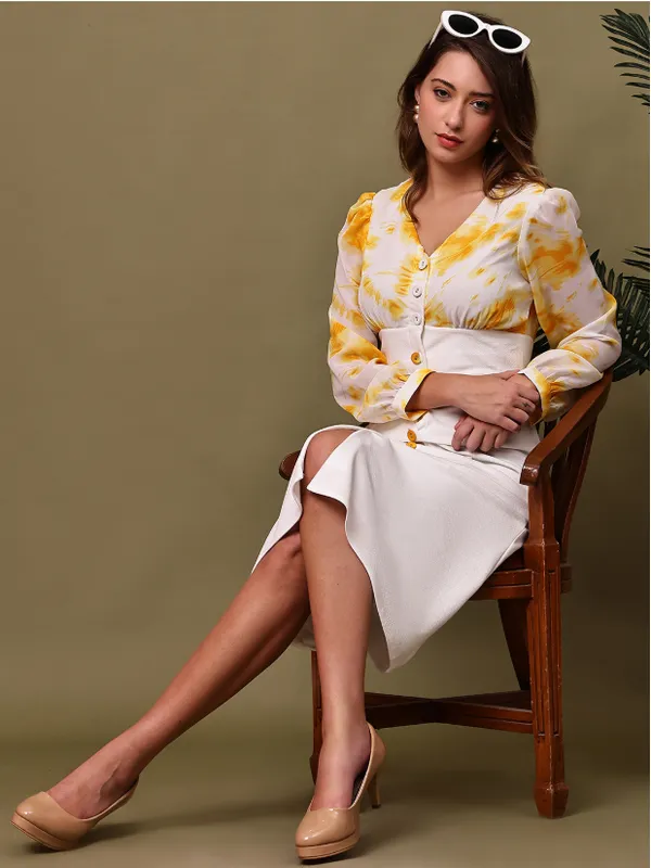 White_Tie_&_Dye_Valentino_&_Georgette_Dress_For_Women