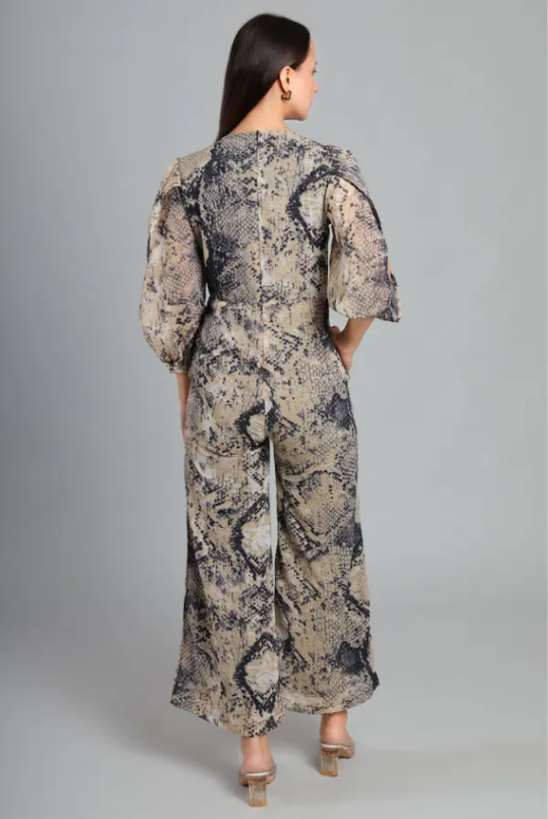 Snake_Print_Georgett_Jumpsuit_For_Women