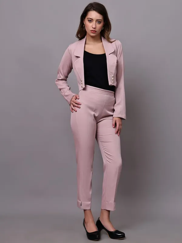 Pale_Peach_Banana_Crepe___Blazers_For_Women