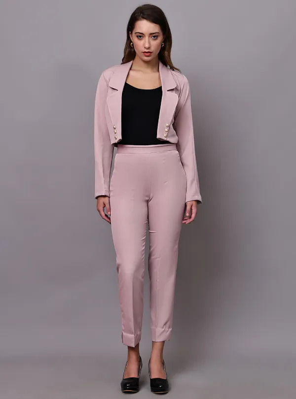 Pale_Peach_Banana_Crepe___Blazers_For_Women