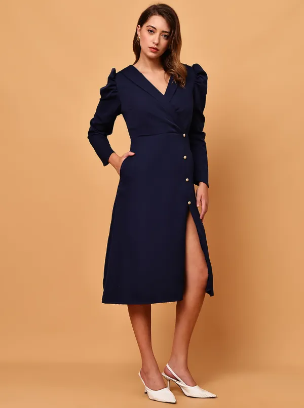 Navy_Blue_Banana_Crepe_Dress_For_Women