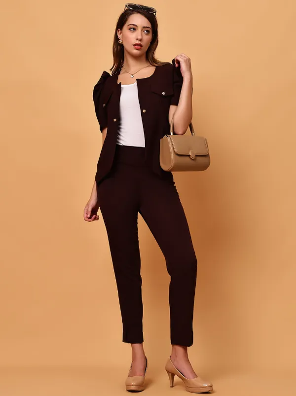 Brown_Banana_Crepe_Co-Ords_For_Women