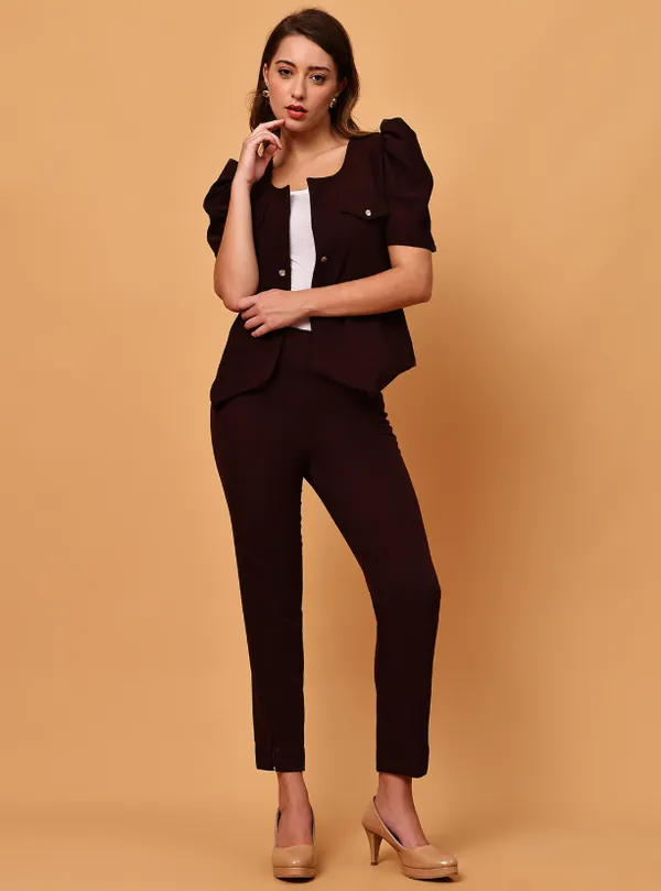 Brown_Banana_Crepe_Co-Ords_For_Women