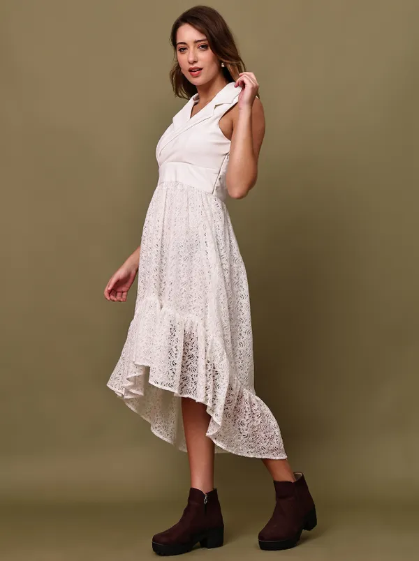 White_Valentino_&_Lace_Dress_For_Women