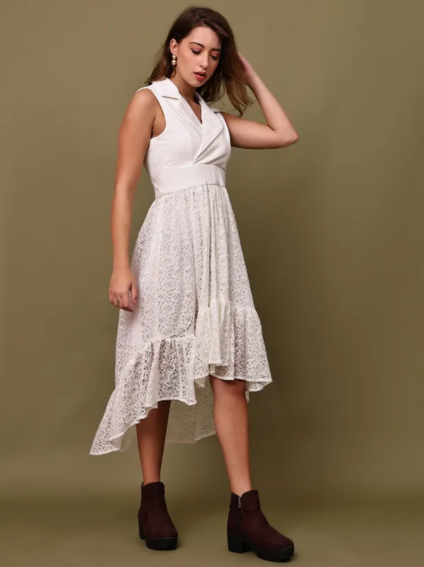 White_Valentino_&_Lace_Dress_For_Women
