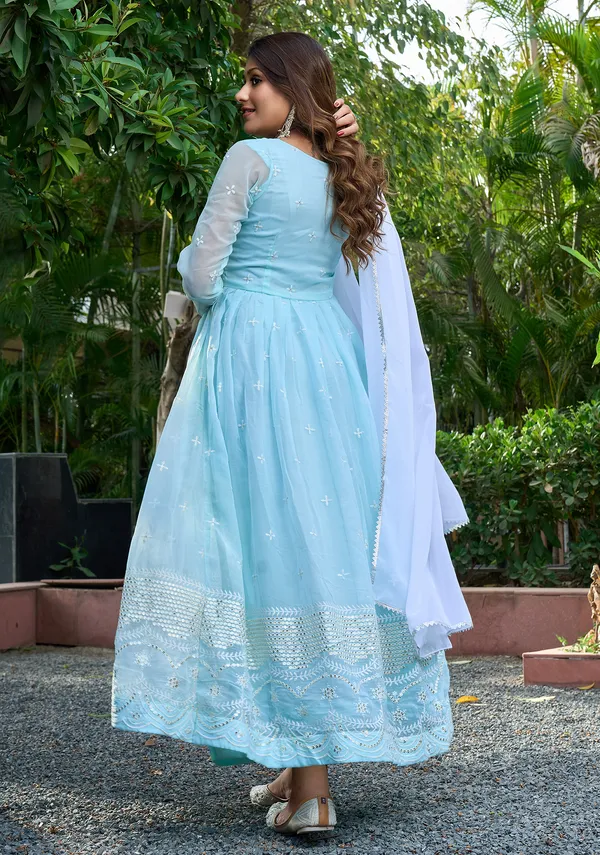 Embroidered_Georgette_Stitched_Anarkali_Gown_With_Dupatta_