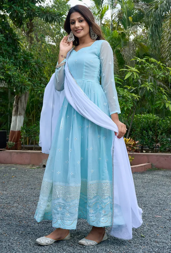 Embroidered_Georgette_Stitched_Anarkali_Gown_With_Dupatta_