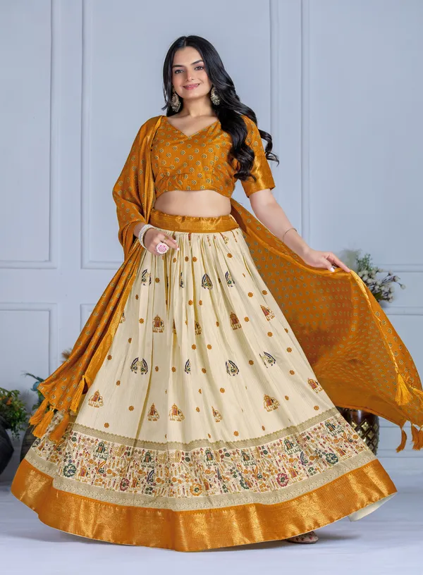 Yellow_Silk_Lehenga_Choli_For_Women