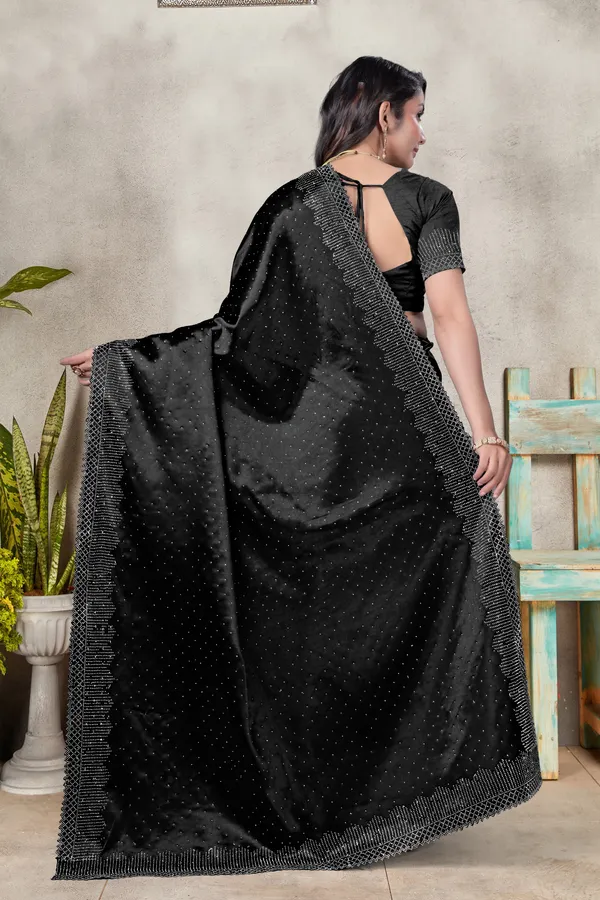 Bollywood_Fancy_Party_Wear_Satin_Silk__Saree_With_Blouse