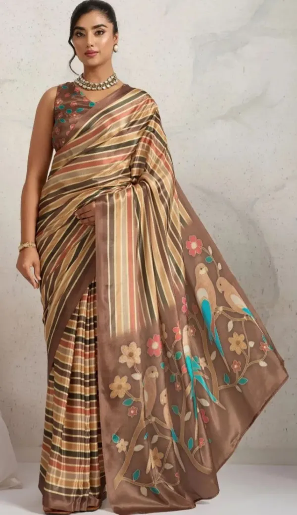 Golden_Digital_Printed_Satin_Silk_Saree_For_Women