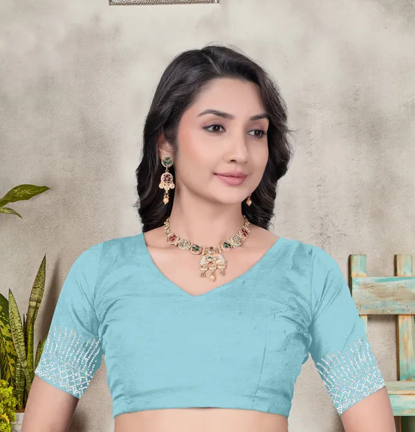 Exclusive_Designer_Pure_Satin_Silk_Cut_Work_Siroski_border_work_saree_and_Siroski_work_matching_blouse