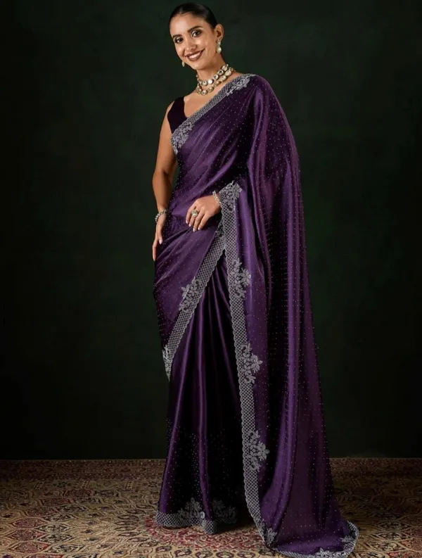Purple_Heavy_Satin_Silk_Saree_For_Women