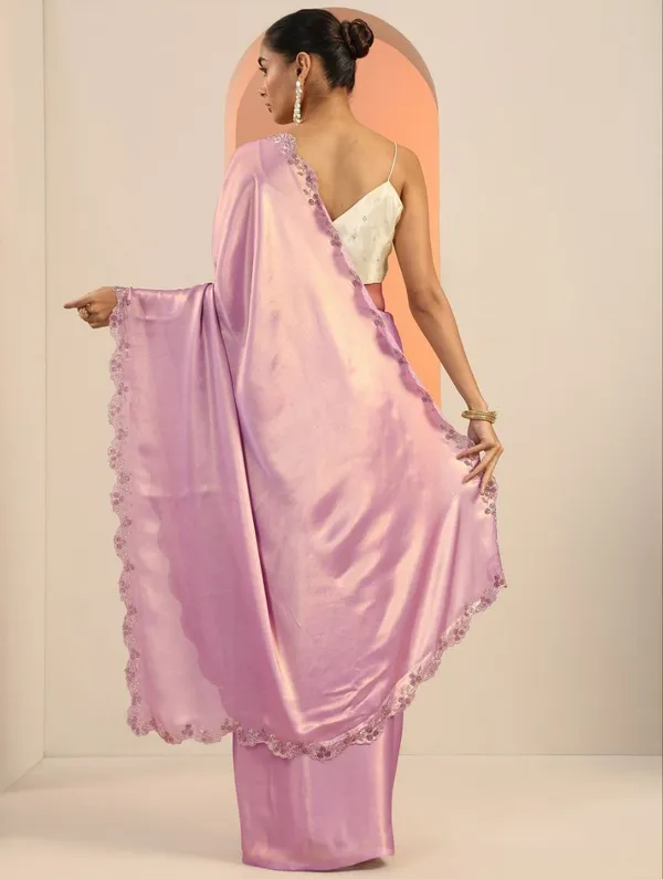 Pastel_Pink_Exclusive_Designer_Pure_Satin_Saree_For_Women