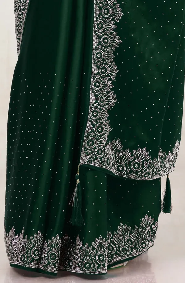 Green_Heavy_Satin_Silk_Saree_For_Women