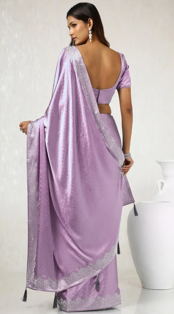 Lavender_Heavy_Satin_Silk_Saree_For_Women