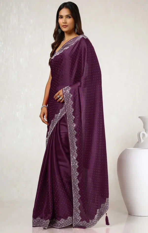 Mustard_Heavy_Satin_Silk_Saree_For_Women