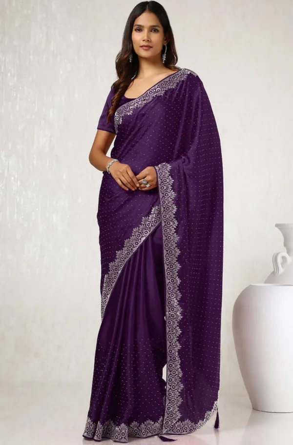 Purple_Heavy_Satin_Silk_Saree_For_Women