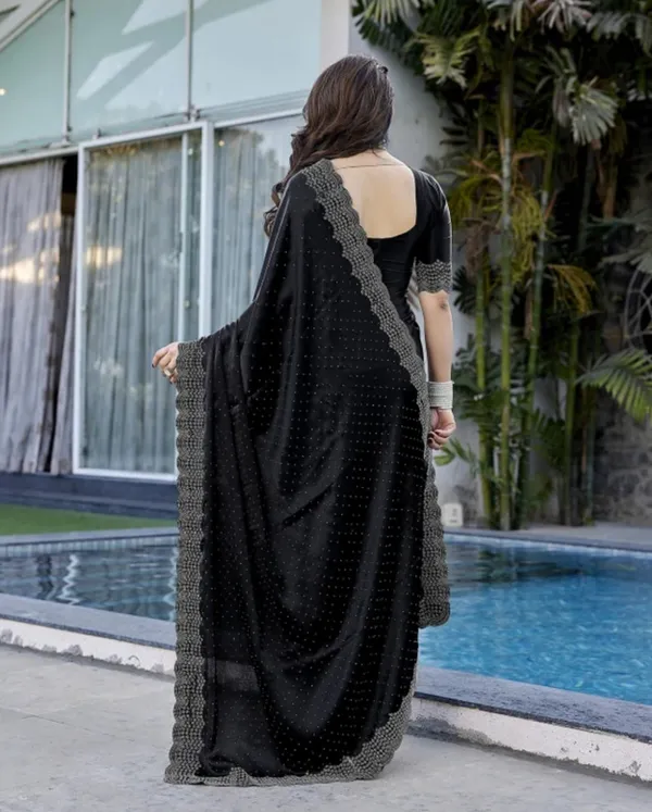 Black_Heavy_Satin_Silk_Saree_For_Women
