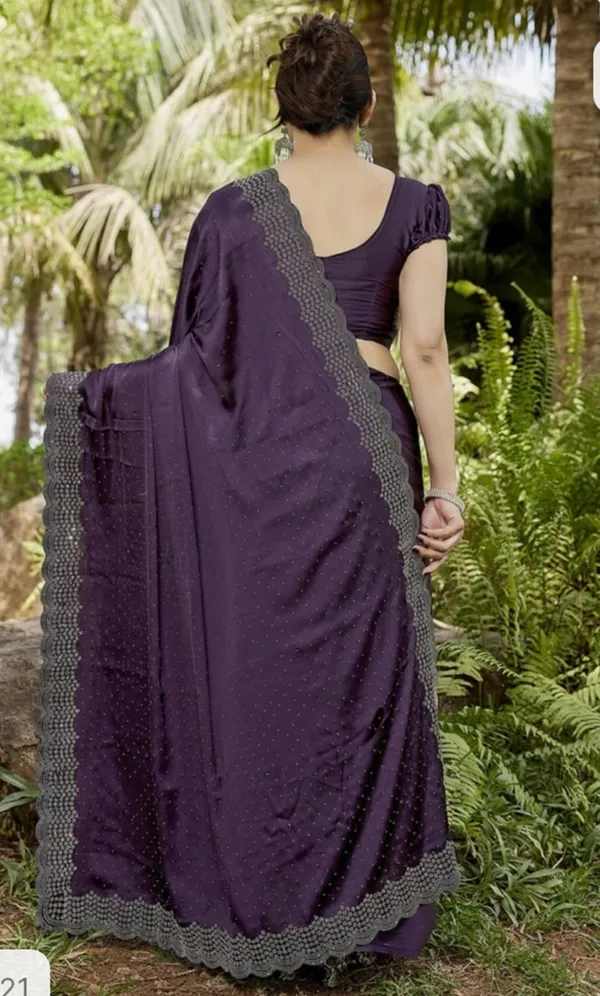 Coffee_Heavy_Satin_Silk_Saree_For_Women