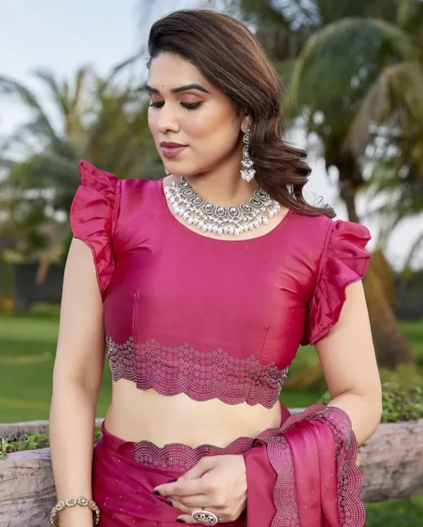 Red_Heavy_Satin_Silk_Saree_For_Women