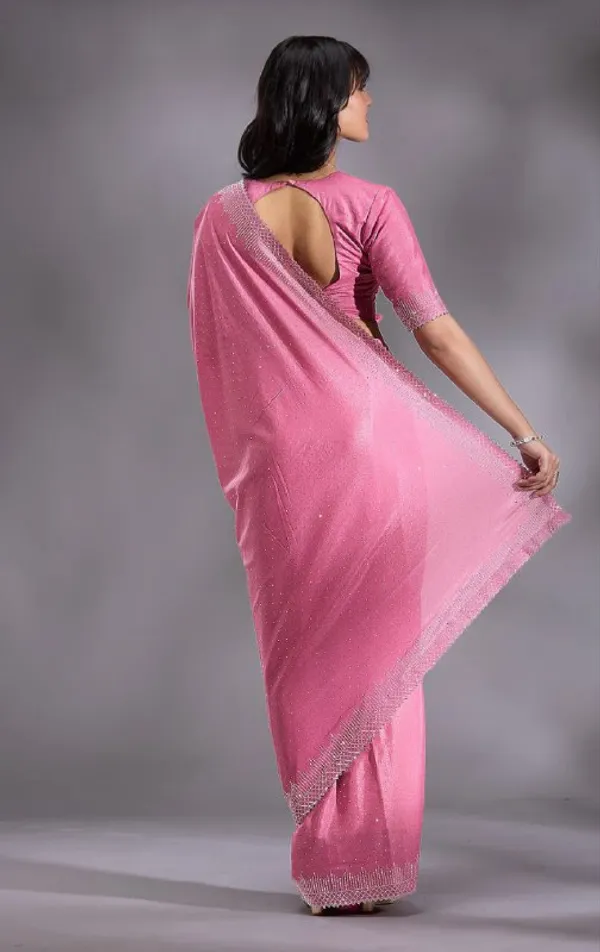 Pink_Heavy_Satin_Silk_Saree_For_Women