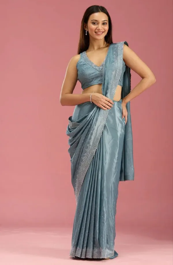 Ice_Blue_Heavy_Satin_Silk_Saree_For_Women