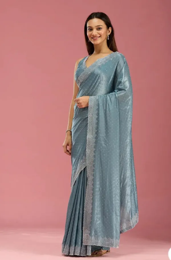 Ice_Blue_Heavy_Satin_Silk_Saree_For_Women