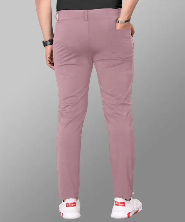 Dusty_Pink_Premium_Cotton_Blend_Casual_Trousers_For_Men