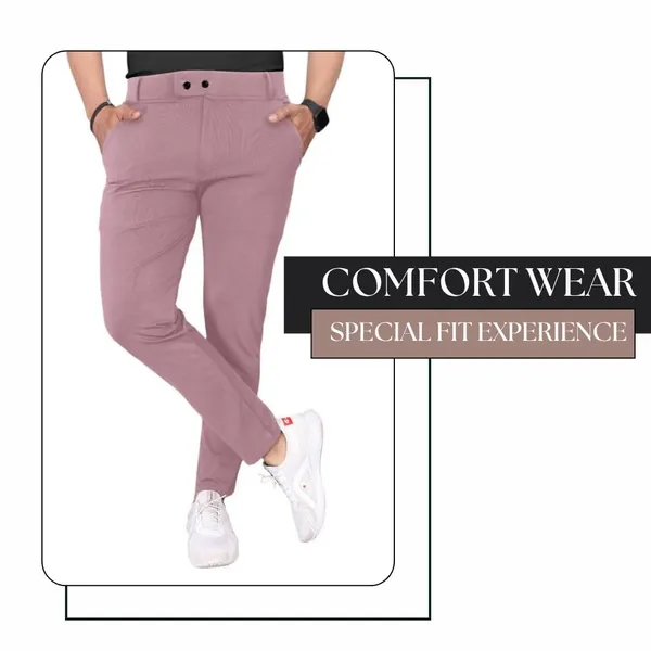 Dusty_Pink_Premium_Cotton_Blend_Casual_Trousers_For_Men