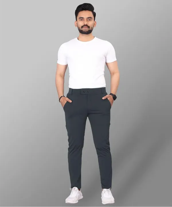 Dark_Grey_Premium_Cotton_Blend_Casual_Trousers_For_Men