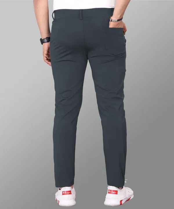 Dark_Grey_Premium_Cotton_Blend_Casual_Trousers_For_Men