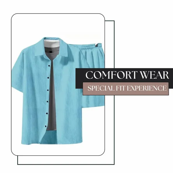 Sky_Premium_Cotton_Shirt_&_Shorts_Set_For_Men