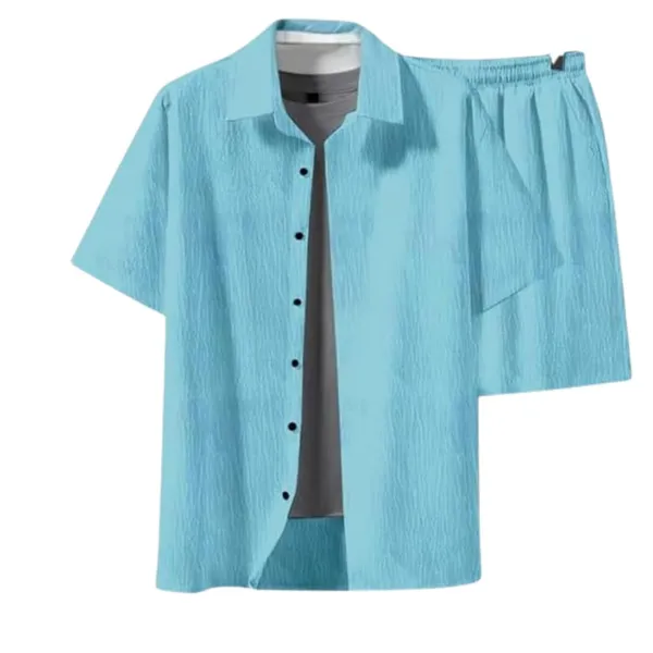 Sky_Premium_Cotton_Shirt_&_Shorts_Set_For_Men