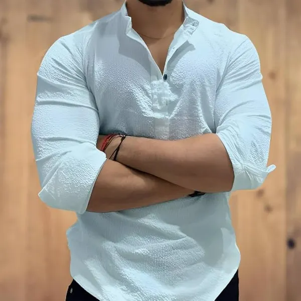 Sky_Premium_Cotton_Blend_Kurta_Shirt_For_Men