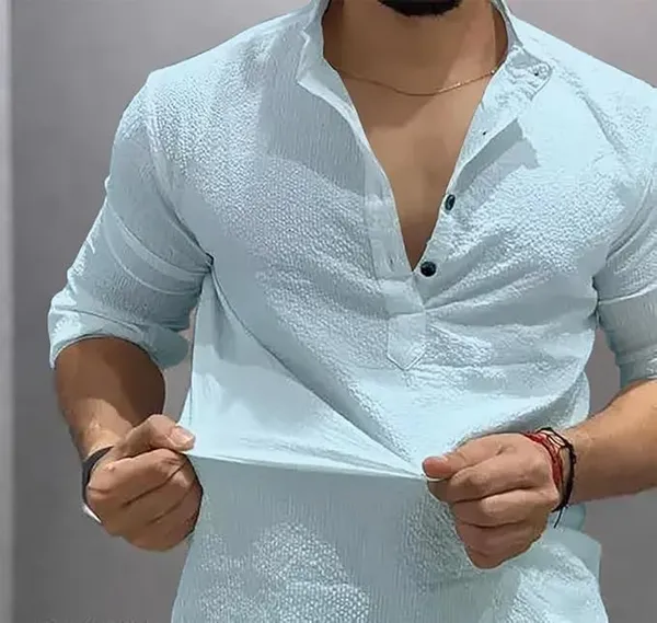 Sky_Premium_Cotton_Blend_Kurta_Shirt_For_Men