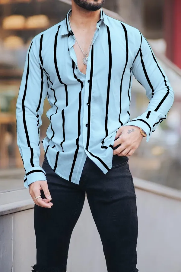 Sky_Premium_Lycra_Blend_Striped_Shirt_For_Men