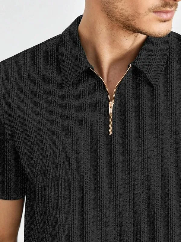 Black_Premium_Polyester_Polo_T-Shirt_For_Men