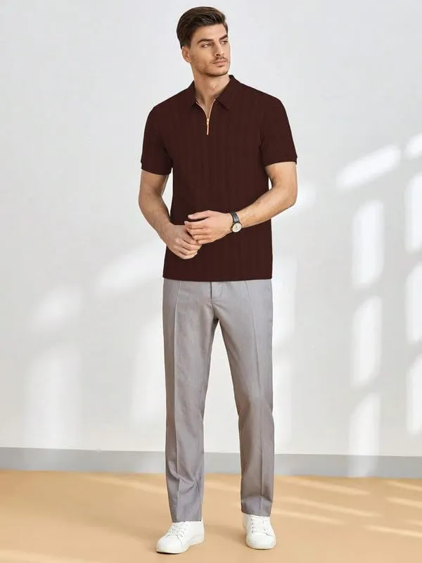 Coffee_Premium_Polyester_Polo_T-Shirt_For_Men