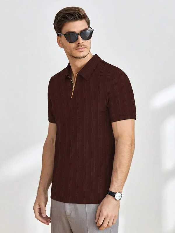 Coffee_Premium_Polyester_Polo_T-Shirt_For_Men