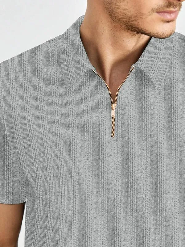 Light_Grey_Premium_Polyester_Polo_T-Shirt_For_Men