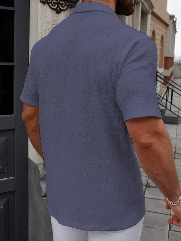 Grey_Premium_Cotton_Blend_Casual_Shirt_For_Men