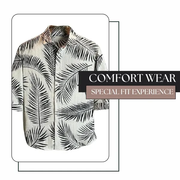 White_Premium_Corduroy_Printed_Shirt_For_Men