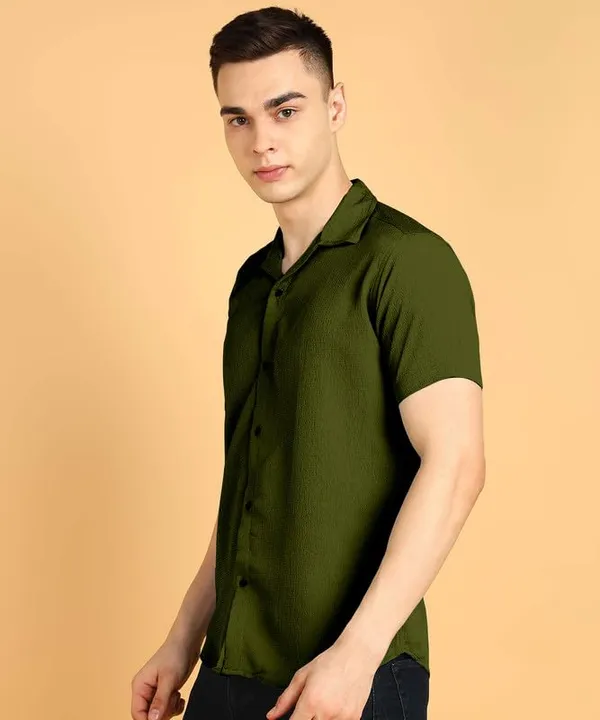 Green_Premium_Corduroy_Casual_Shirt_For_Men