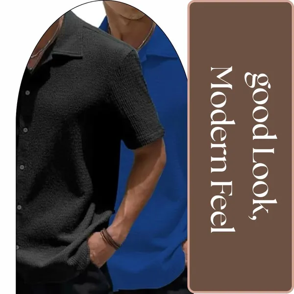 Black_&_Blue_Premium_Poly_Cotton_Casual_Shirt_For_Men_(Pack_Of_2)