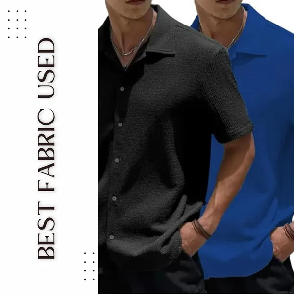 Black_&_Blue_Premium_Poly_Cotton_Casual_Shirt_For_Men_(Pack_Of_2)