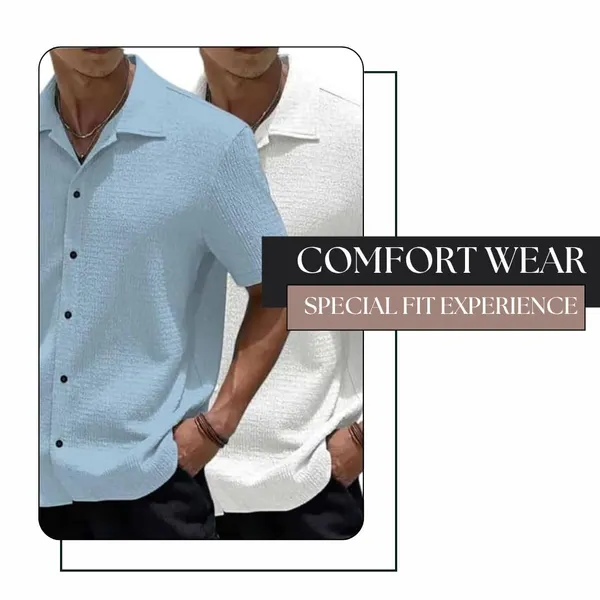 Light_Blue_&_White_Premium_Poly_Cotton_Casual_Shirt_For_Men_(Pack_Of_2)