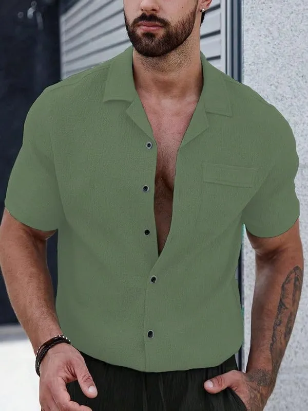 Pista_Premium_Poly_Cotton_Half_Sleeve_Casual_Shirt_For_Men