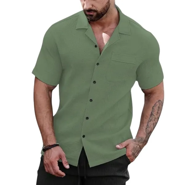 Pista_Premium_Poly_Cotton_Half_Sleeve_Casual_Shirt_For_Men