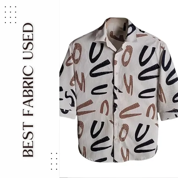 White_Premium_Corduroy_Printed_Shirt_For_Men