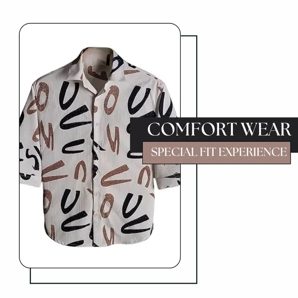White_Premium_Corduroy_Printed_Shirt_For_Men